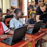 IT classroom in Guinea Mikey Lukanovski